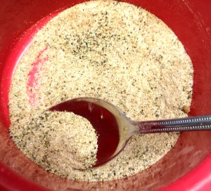 This is our mix with Garlic pepper but no paprika this time.