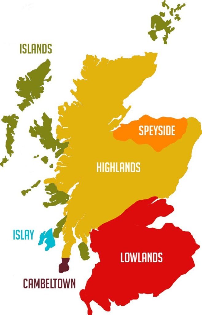 To Show the whisky regions of Scotland.
